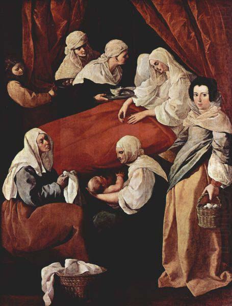 The Birth of the Virgin,, Francisco de Zurbaran